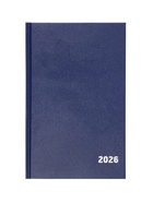 Ежедневник датированный Calligrata, А5, 2026, твёрдая обложка из бумвинила, 168 листов, синий - Фото 1