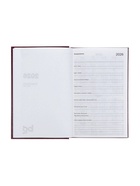 Ежедневник датированный Calligrata, А5, 2026, твёрдая обложка из бумвинила, 168 листов, бордовый - Фото 8