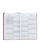 Ежедневник датированный Calligrata, А5, 2026, твёрдая обложка из бумвинила, 168 листов, бордовый - Фото 12