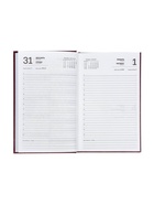 Ежедневник датированный Calligrata, А5, 2026, твёрдая обложка из бумвинила, 168 листов, бордовый - Фото 16