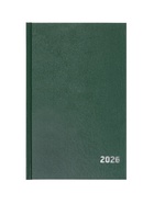 Ежедневник датированный Calligrata, А5, 2026, твёрдая обложка из бумвинила, 168 листов, тёмно-зелёный - Фото 1
