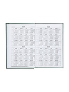 Ежедневник датированный Calligrata, А5, 2026, твёрдая обложка из бумвинила, 168 листов, тёмно-зелёный 10909706