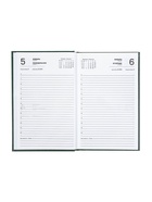 Ежедневник датированный Calligrata, А5, 2026, твёрдая обложка из бумвинила, 168 листов, тёмно-зелёный 10909706