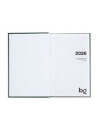 Ежедневник датированный Calligrata, А5, 2026, твёрдая обложка из бумвинила, 168 листов, тёмно-зелёный - Фото 10