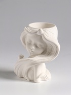 Ваза «Девушка с длинными волосами», 6×8×9 см, гипс, белая 10935049