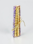 УЦЕНКА Набор свечей витых, 1.5×15 см, 2 шт., золотой металлик - Фото 3