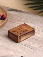 УЦЕНКА Шкатулка резная «Бабочка» дерево соно, 11×7×3.5 см - Фото 1