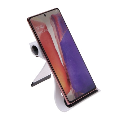 УЦЕНКА Подставка для телефона Luazon, складная, усиленная, регулируемая высота, бело/чёрная 391612