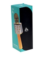 УЦЕНКА Микрофон для караоке Luazon LZZ-56, WS-858, 1800 мАч, жёлтый - Фото 4