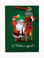 Пакет подарочный «Новогодний», с очками, 31×11×40 см - фото 809304753