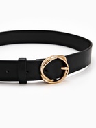 Ремень женский, 110×2.9 см, классическая пряжка металл, чёрный - фото 809256054