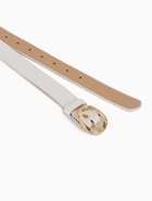 Ремень женский, 110×2.9 см, классическая пряжка металл, белый - фото 809256063