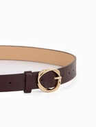 Ремень женский, 110×2.9 см, классическая пряжка металл, коричневый 10903153