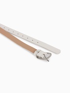 Ремень женский, 110×2.9 см, с винтом, классическая пряжка металл, белый - фото 809256092