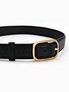 Ремень женский, 110×3 см, классическая пряжка металл, чёрный - фото 809256103