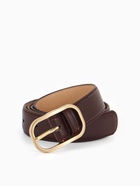 Ремень женский, 110×3 см, классическая пряжка металл, коричневый 10903161