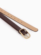 Ремень женский, 110×3 см, классическая пряжка металл, коричневый 10903161