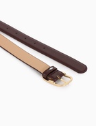 Ремень женский, 110×3 см, классическая пряжка металл, коричневый 10903161