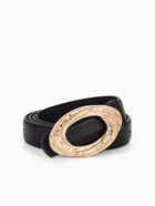 Ремень женский тонкий, 110×2.4 см, золотистая пряжка металл, чёрный - фото 809256126