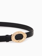 Ремень женский тонкий, 110×2.4 см, золотистая пряжка металл, чёрный - Фото 4