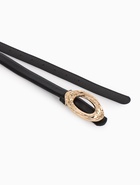 Ремень женский тонкий, 110×2.4 см, золотистая пряжка металл, чёрный - фото 809256129