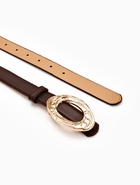 Ремень женский тонкий, 110×2.4 см, золотистая пряжка металл, коричневый - фото 809256147