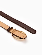 Ремень женский тонкий, 110×2.4 см, золотистая пряжка металл, коричневый - фото 809256148