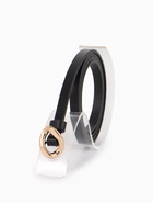 Ремень женский тонкий, 110×1 см, золотистая пряжка металл, чёрный - Фото 2