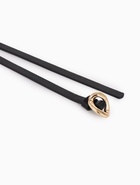 Ремень женский тонкий, 110×1 см, золотистая пряжка металл, чёрный - Фото 6