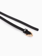 Ремень женский тонкий, 110×1 см, золотистая пряжка металл, чёрный - Фото 7