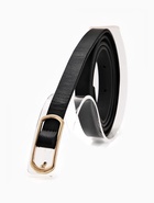 Ремень женский тонкий, 110×1.5 см, золотистая пряжка металл, чёрный - Фото 2