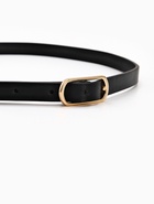 Ремень женский тонкий, 110×1.5 см, золотистая пряжка металл, чёрный - Фото 3