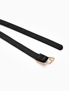 Ремень женский тонкий, 110×1.5 см, золотистая пряжка металл, чёрный - фото 809256179