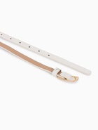 Ремень женский тонкий, 110×1.5 см, золотистая пряжка металл, белый - Фото 7