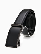 Ремень мужской, ширина 3.7 см, пряжка автомат, чёрный - Фото 1