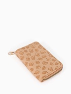 Кошелёк на молнии, 13×2×9 см, с принтом, бежевый - фото 809256204 Кошелёк на молнии, 13×2×9 см, с принтом, бежевый - фото 809256204