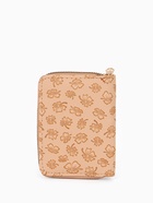 Кошелёк на молнии, 13×2×9 см, с принтом, бежевый - фото 65454741