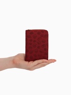 Кошелёк на молнии, 13×2×9 см, с принтом, бордовый - Фото 3