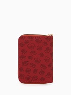 Кошелёк на молнии, 13×2×9 см, с принтом, бордовый - фото 809256227 Кошелёк на молнии, 13×2×9 см, с принтом, бордовый - фото 809256227