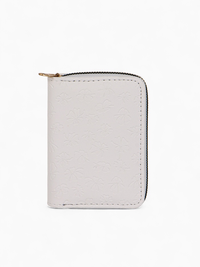 Кошелёк на молнии, 13×2×9 см, с принтом, белый - Фото 1
