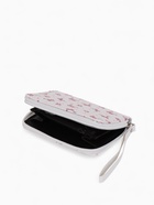 Кошелёк на молнии, 12×1.5×9 см, с принтом, белый/розовый - Фото 3