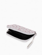 Кошелёк на молнии, 12×1.5×9 см, с принтом, белый/розовый - Фото 4