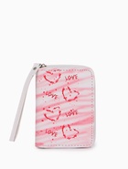Кошелёк на молнии, 12×1.5×9 см, с принтом, розовый - Фото 1