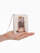 Кошелёк детский «Котики», на молнии, 12×1.5×9 см, маленький, белый - Фото 2