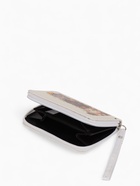 Кошелёк на молнии, 12×1.5×9 см, с принтом, белый - фото 809256258