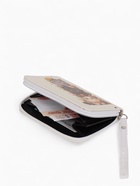 Кошелёк на молнии, 12×1.5×9 см, с принтом, белый - фото 809256259