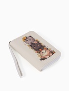 Кошелёк на молнии, 12×1.5×9 см, с принтом, белый - фото 809256260