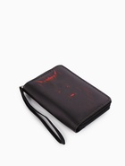 Кошелёк на молнии, 12×1.5×9 см, с принтом, чёрный - фото 809256267