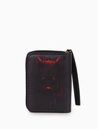 Кошелёк на молнии, 12×1.5×9 см, с принтом, чёрный - фото 809256269