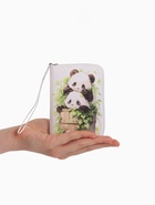 Кошелёк на молнии, 12×1.5×9 см, с принтом, белый - фото 809256271